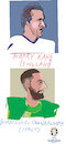 Cartoon: Harry Kane and G. Donnarumma (small) by gungor tagged two,players,from,euro,cup,2024