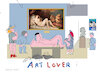 Cartoon: Story of art lover guy