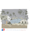 Cartoon: The French island of Mayotte (small) by gungor tagged cyclone,hits,mayotte