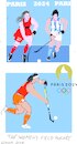 Cartoon: Women hockey at PO 2024 (small) by gungor tagged women,hockey,sketches,at,po,2024