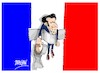 Cartoon: Emmanuel Macron-comedian (small) by Dragan tagged emmanuel,macron,francia,comedian