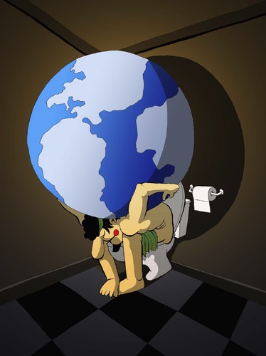 Cartoon: ATLAS... (medium) by berk-olgun tagged atlas