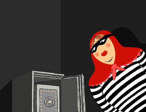 Cartoon: Burglar... (medium) by berk-olgun tagged burglar