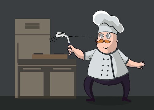 Cartoon: Chef... (medium) by berk-olgun tagged chef