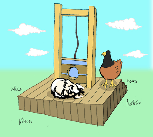 Cartoon: Guillotine... (medium) by berk-olgun tagged guillotine