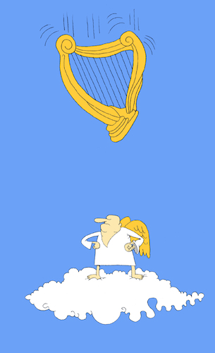 Harp... By berk-olgun | Media & Culture Cartoon | TOONPOOL