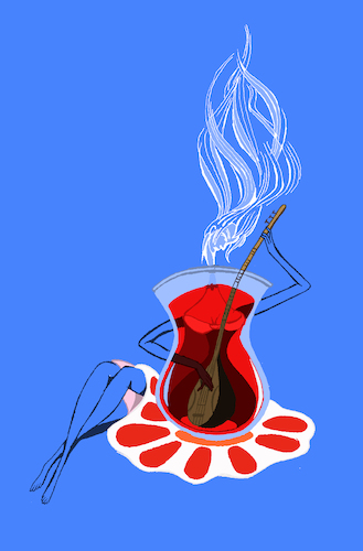 Cartoon: Tea Illustration... (medium) by berk-olgun tagged tea,illustration