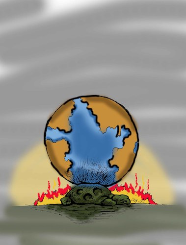 Wildfire... By berk-olgun | Media & Culture Cartoon | TOONPOOL