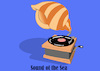 Cartoon: Seashell... (small) by berk-olgun tagged seashell