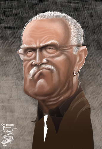 Cartoon: VAKLAV KLAUS (medium) by Marian Avramescu tagged by,mav