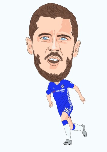 Cartoon: Hazard Chelsea (medium) by Vandersart tagged chelsea,cartoons,caricatures