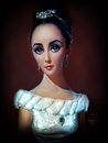 Cartoon: Elizabeth Taylor (small) by Vera Gafton tagged actress,portret,star,film,goldenage,digital