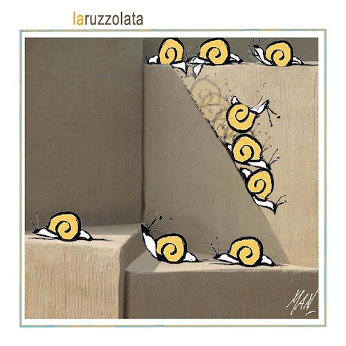 Cartoon: la ruzzolata (medium) by Enzo Maneglia Man tagged vignetta,umorismo,grafico,illustrazione