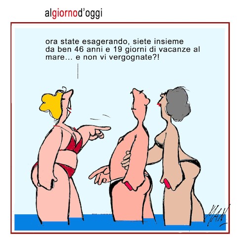 Cartoon: tipi da spiaggia (medium) by Enzo Maneglia Man tagged vignette,umorismo,grafico,illustrazioni