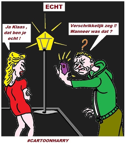 Cartoon: Echt (medium) by cartoonharry tagged echt,verschrikkelijk,cartoonharry