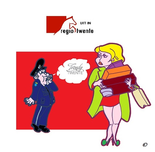 Cartoon: TrendyTwente in Holland (medium) by cartoonharry tagged holland,trendytwente,fashion