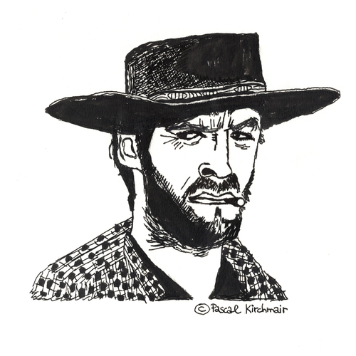 Cartoon: Clint Eastwood (medium) by Pascal Kirchmair tagged clint,eastwood,portrait,retrato,ritratto,for,few,dollars,more,caricature,karikatur,illustration,cartoon,vignetta,dibujo,desenho,disegno,dessin,zeichnung,italowestern,cowboy,sergio,leone,hängt,ihn,höher,für,eine,handvoll,dollar,per,un,pugno,di,dollari,ennio,morricone,hang,em,high,clint,eastwood,portrait,retrato,ritratto,for,few,dollars,more,caricature,karikatur,illustration,cartoon,vignetta,dibujo,desenho,disegno,dessin,zeichnung,italowestern,cowboy,sergio,leone,hängt,ihn,höher,für,eine,handvoll,dollar,per,un,pugno,di,dollari,ennio,morricone,hang,em,high