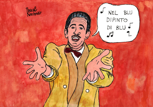 Cartoon: Domenico Modugno (medium) by Pascal Kirchmair tagged domenico,modugno,cantautore,sanremo,festival,italien,eurovision,song,contest,italian,singer,songwriter,actor,guitarist,nel,blu,dipinto,di,volare,cartoon,caricature,karikatur,ilustracion,illustration,pascal,kirchmair,desenho,ink,drawing,zeichnung,dibujo,disegno,ilustracao,illustrazione,illustratie,dessin,de,presse,du,jour,art,of,the,day,tekening,teckning,cartum,vineta,comica,vignetta,caricatura,humor,humour,political,portrait,retrato,ritratto,portret,porträt,artiste,artista,artist,aquarell,watercolor,watercolour,italy,puglia,italia,polignano,mare,uomo,in,frac,domenico,modugno,cantautore,sanremo,festival,italien,eurovision,song,contest,italian,singer,songwriter,actor,guitarist,nel,blu,dipinto,di,volare,cartoon,caricature,karikatur,ilustracion,illustration,pascal,kirchmair,desenho,ink,drawing,zeichnung,dibujo,disegno,ilustracao,illustrazione,illustratie,dessin,de,presse,du,jour,art,of,the,day,tekening,teckning,cartum,vineta,comica,vignetta,caricatura,humor,humour,political,portrait,retrato,ritratto,portret,porträt,artiste,artista,artist,aquarell,watercolor,watercolour,italy,puglia,italia,polignano,mare,uomo,in,frac