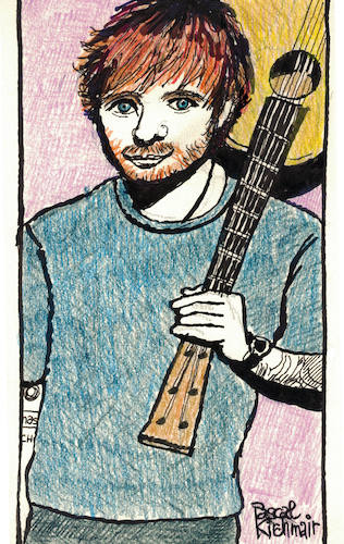 Cartoon: Ed Sheeran (medium) by Pascal Kirchmair tagged pop,music,musik,shape,of,you,ed,edward,christopher,sheeran,the,rock,roll,star,hall,fame,musiker,musician,singer,songwriter,composer,illustration,drawing,tusche,tuschezeichnung,zeichnung,pascal,kirchmair,cartoon,caricature,karikatur,ilustracion,dibujo,desenho,ink,disegno,ilustracao,illustrazione,illustratie,dessin,de,presse,du,jour,art,day,tekening,teckning,cartum,vineta,comica,vignetta,caricatura,portrait,portret,retrato,ritratto,porträt,tinta,china,encre,chine,rockstar,colored,coloured,crayons,pencils,farbstifte,arte,kunst,artwork,pop,music,musik,shape,of,you,ed,edward,christopher,sheeran,the,rock,roll,star,hall,fame,musiker,musician,singer,songwriter,composer,illustration,drawing,tusche,tuschezeichnung,zeichnung,pascal,kirchmair,cartoon,caricature,karikatur,ilustracion,dibujo,desenho,ink,disegno,ilustracao,illustrazione,illustratie,dessin,de,presse,du,jour,art,day,tekening,teckning,cartum,vineta,comica,vignetta,caricatura,portrait,portret,retrato,ritratto,porträt,tinta,china,encre,chine,rockstar,colored,coloured,crayons,pencils,farbstifte,arte,kunst,artwork