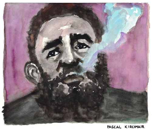 Cartoon: Fidel Castro Ruz (medium) by Pascal Kirchmair tagged fidel,alejandro,castro,ruz,caricature,portrait,karikatur,zeichnung,dessin,drawing,illustration,cartoon,vignetta,cuba,libre,kuba,el,jefe,havanna,la,habana,smoking,rauchend,fumant,fumando,cohiba,fidel,alejandro,castro,ruz,caricature,portrait,karikatur,zeichnung,dessin,drawing,illustration,cartoon,vignetta,cuba,libre,kuba,el,jefe,havanna,la,habana,smoking,rauchend,fumant,fumando,cohiba