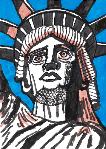 Cartoon: Freiheitsstatue (medium) by Pascal Kirchmair tagged statue,of,liberty,freiheitsstatue,estatua,de,la,libertad,portrait,retrato,ritratto,ink,drawing,dibujo,desenho,porträt,art,arte,kunst,dessin,ilustracion,watercolour,watercolor,aquarell,aquarelle,pascal,kirchmair,illustration,tusche,tuschezeichnung,zeichnung,disegno,ilustracao,illustrazione,illustratie,presse,du,jour,tekening,teckning,encre,chine,tinta,da,china,nanquim,inchiostro,di,architektur,architecture,architettura,arquitetura,arquitectura,monument,sehenswürdigkeit,new,york,manhattan,painting,pintura,peinture,malerei,statue,of,liberty,freiheitsstatue,estatua,de,la,libertad,portrait,retrato,ritratto,ink,drawing,dibujo,desenho,porträt,art,arte,kunst,dessin,ilustracion,watercolour,watercolor,aquarell,aquarelle,pascal,kirchmair,illustration,tusche,tuschezeichnung,zeichnung,disegno,ilustracao,illustrazione,illustratie,presse,du,jour,tekening,teckning,encre,chine,tinta,da,china,nanquim,inchiostro,di,architektur,architecture,architettura,arquitetura,arquitectura,monument,sehenswürdigkeit,new,york,manhattan,painting,pintura,peinture,malerei