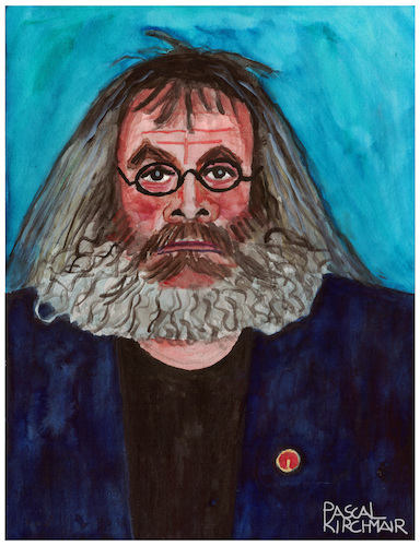 Cartoon: Harry Rowohlt (medium) by Pascal Kirchmair tagged harry,rowohlt,portrait,karikatur,zeichnung,aquarell,cartoon,illustration,bild,lindenstraße,harry,rowohlt,portrait,karikatur,zeichnung,aquarell,cartoon,illustration,bild,lindenstraße