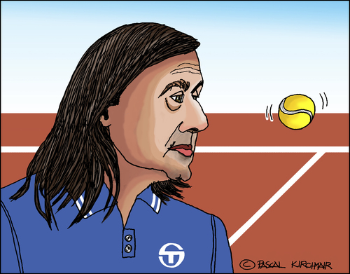 Cartoon: Ilie Nastase (medium) by Pascal Kirchmair tagged ilie,nastase,caricature,karikatur,cartoon,portrait,tennis,dessin,drawing,zeichnung,rumänien,romania,ilie,nastase,caricature,karikatur,cartoon,portrait,tennis,dessin,drawing,zeichnung,rumänien,romania