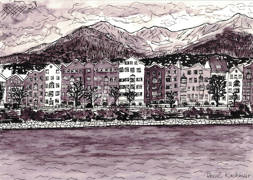 Cartoon: Innsbruck - Stadtteil Mariahilf (medium) by Pascal Kirchmair tagged dibuix,illustration,drawing,zeichnung,pascal,kirchmair,cartoon,caricature,karikatur,ilustracion,dibujo,desenho,ink,disegno,ilustracao,illustrazione,illustratie,dessin,du,jour,art,of,the,day,tekening,teckning,aquarelle,watercolor,watercolour,acquarello,acuarela,aguarela,aquarela,innsbruck,mariahilf,tirol,tyrol,marktplatz,berge,landschaft,nordkette,montagnes,montagne,montanas,mountains,austria,autriche,österreich,alpen,alps,alpi,alpes,dibuix,illustration,drawing,zeichnung,pascal,kirchmair,cartoon,caricature,karikatur,ilustracion,dibujo,desenho,ink,disegno,ilustracao,illustrazione,illustratie,dessin,du,jour,art,of,the,day,tekening,teckning,aquarelle,watercolor,watercolour,acquarello,acuarela,aguarela,aquarela,innsbruck,mariahilf,tirol,tyrol,marktplatz,berge,landschaft,nordkette,montagnes,montagne,montanas,mountains,austria,autriche,österreich,alpen,alps,alpi,alpes