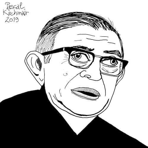 Cartoon: Jean-Paul Sartre (medium) by Pascal Kirchmair tagged jean,paul,sartre,illustration,drawing,zeichnung,pascal,kirchmair,cartoon,caricature,karikatur,ilustracion,dibujo,desenho,ink,disegno,ilustracao,illustrazione,illustratie,dessin,de,presse,du,jour,art,of,the,day,tekening,teckning,cartum,vineta,comica,vignetta,caricatura,portrait,retrato,ritratto,portret,kunst,writer,author,autor,autore,auteur,schriftsteller,literature,literatur,philosophe,philosophy,philosopher,philosophie,paris,france,communism,marxism,socialist,socialism,politics,simone,beauvoir,frankreich,francia,parigi,jean,paul,sartre,illustration,drawing,zeichnung,pascal,kirchmair,cartoon,caricature,karikatur,ilustracion,dibujo,desenho,ink,disegno,ilustracao,illustrazione,illustratie,dessin,de,presse,du,jour,art,of,the,day,tekening,teckning,cartum,vineta,comica,vignetta,caricatura,portrait,retrato,ritratto,portret,kunst,writer,author,autor,autore,auteur,schriftsteller,literature,literatur,philosophe,philosophy,philosopher,philosophie,paris,france,communism,marxism,socialist,socialism,politics,simone,beauvoir,frankreich,francia,parigi