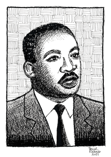 Martin Luther King Jr. By Pascal Kirchmair | Famous People Cartoon ...