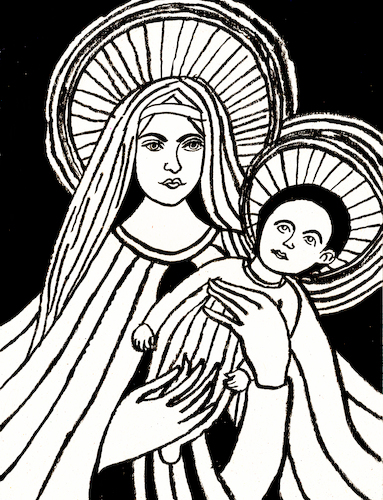 Mary with child