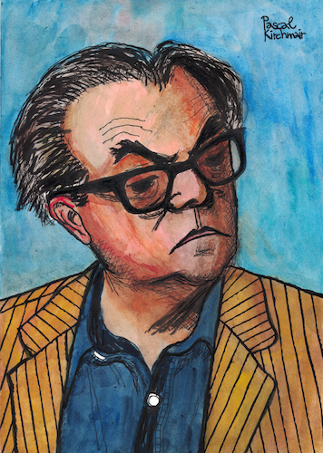 Cartoon: Max Frisch (medium) by Pascal Kirchmair tagged max,frisch,karikatur,cartoon,portrait,retrato,dibujo,drawing,zeichnung,pascal,kirchmair,caricature,novelist,autor,schriftsteller,playwright,ilustracion,illustration,ilustracao,illustratie,illustrazione,tekening,teckning,desenho,disegno,dessin,ritratto,homo,faber,andorra,biedermann,und,die,brandstifter,stiller,mein,name,sei,gantenbein,max,frisch,karikatur,cartoon,portrait,retrato,dibujo,drawing,zeichnung,pascal,kirchmair,caricature,novelist,autor,schriftsteller,playwright,ilustracion,illustration,ilustracao,illustratie,illustrazione,tekening,teckning,desenho,disegno,dessin,ritratto,homo,faber,andorra,biedermann,und,die,brandstifter,stiller,mein,name,sei,gantenbein