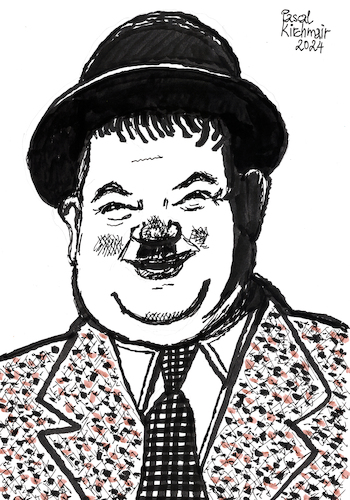 Cartoon: Oliver Hardy (medium) by Pascal Kirchmair tagged dick,und,doof,oliver,norvell,babe,harlem,georgia,hollywood,kalifornien,us,amerikanischer,komiker,filmschauspieler,stummfilmregisseur,duo,laurel,hardy,stan,ollie,filmmaker,artist,art,illustration,drawing,zeichnung,pascal,kirchmair,cartoon,caricature,karikatur,ilustracion,dibujo,desenho,ink,disegno,ilustracao,illustrazione,illustratie,dessin,de,presse,du,jour,of,the,day,tekening,teckning,cartum,vineta,comica,vignetta,caricatura,portrait,porträt,portret,retrato,ritratto,actor,acting,schauspieler,arte,kunst,artwork,dick,und,doof,oliver,norvell,babe,harlem,georgia,hollywood,kalifornien,us,amerikanischer,komiker,filmschauspieler,stummfilmregisseur,duo,laurel,hardy,stan,ollie,filmmaker,artist,art,illustration,drawing,zeichnung,pascal,kirchmair,cartoon,caricature,karikatur,ilustracion,dibujo,desenho,ink,disegno,ilustracao,illustrazione,illustratie,dessin,de,presse,du,jour,of,the,day,tekening,teckning,cartum,vineta,comica,vignetta,caricatura,portrait,porträt,portret,retrato,ritratto,actor,acting,schauspieler,arte,kunst,artwork