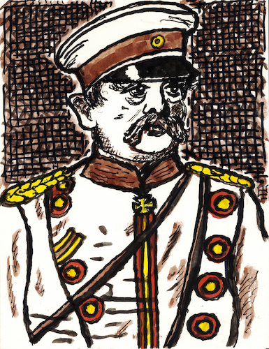 Cartoon: Otto von Bismarck (medium) by Pascal Kirchmair tagged pickelhaube,spitzhelm,politiker,politician,bundeskanzler,otto,von,bismarck,kanzler,reichskanzler,deutsches,reich,kaiserreich,langer,an,den,enden,nach,unten,gebogener,schnauzbart,struppig,walrossbart,bigote,mustache,schnurrbart,mostacho,baffo,baffi,baffetti,deutschland,germany,art,arte,kunst,cuadro,quadro,bild,picture,artist,artiste,artista,künstler,illustration,ink,drawing,zeichnung,pascal,kirchmair,cartoon,caricature,karikatur,ilustracion,dibujo,desenho,brush,disegno,ilustracao,illustrazione,illustratie,dessin,de,presse,du,jour,tekening,teckning,cartum,vineta,comica,vignetta,caricatura,portrait,porträt,portret,retrato,ritratto,tusche,tuschezeichnung,artwork,pickelhaube,spitzhelm,politiker,politician,bundeskanzler,otto,von,bismarck,kanzler,reichskanzler,deutsches,reich,kaiserreich,langer,an,den,enden,nach,unten,gebogener,schnauzbart,struppig,walrossbart,bigote,mustache,schnurrbart,mostacho,baffo,baffi,baffetti,deutschland,germany,art,arte,kunst,cuadro,quadro,bild,picture,artist,artiste,artista,künstler,illustration,ink,drawing,zeichnung,pascal,kirchmair,cartoon,caricature,karikatur,ilustracion,dibujo,desenho,brush,disegno,ilustracao,illustrazione,illustratie,dessin,de,presse,du,jour,tekening,teckning,cartum,vineta,comica,vignetta,caricatura,portrait,porträt,portret,retrato,ritratto,tusche,tuschezeichnung,artwork