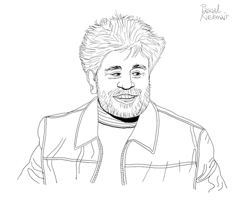 Cartoon: Pedro Almodovar (medium) by Pascal Kirchmair tagged pedro,almodovar,spain,madrid,espana,espanha,espagne,spanien,spagna,director,de,cine,guionista,productor,espanol,la,movida,madrilena,dibuix,illustration,drawing,zeichnung,pascal,kirchmair,cartoon,caricature,karikatur,ilustracion,dibujo,desenho,ink,disegno,ilustracao,illustrazione,illustratie,dessin,presse,du,jour,art,of,the,day,tekening,teckning,cartum,vineta,comica,vignetta,caricatura,portrait,porträt,portret,retrato,ritratto,pedro,almodovar,spain,madrid,espana,espanha,espagne,spanien,spagna,director,de,cine,guionista,productor,espanol,la,movida,madrilena,dibuix,illustration,drawing,zeichnung,pascal,kirchmair,cartoon,caricature,karikatur,ilustracion,dibujo,desenho,ink,disegno,ilustracao,illustrazione,illustratie,dessin,presse,du,jour,art,of,the,day,tekening,teckning,cartum,vineta,comica,vignetta,caricatura,portrait,porträt,portret,retrato,ritratto