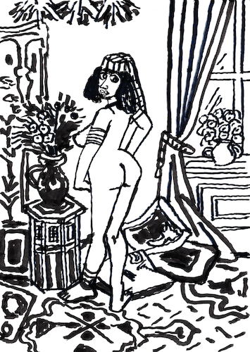 Cartoon: Vintage nude model (medium) by Pascal Kirchmair tagged la,femme,frau,mädchen,girl,woman,with,stehender,akt,standing,nude,lifedrawing,aktzeichnung,dessin,de,nu,nudo,atto,desnudo,ato,acto,drawing,desenho,disegno,illustration,figure,körperstudien,pascal,kirchmair,illustrazione,ilustracion,ilustracao,austria,skizzenbuch,studien,skizzen,schizzi,schizzo,esquisses,croquis,bozzetti,bozzetto,esboco,esquisso,croqui,sketches,sketch,esquicio,bosquejo,boceto,skizze,markers,marker,ink,art,arte,kunst,dibujo,artwork,sexy,sensual,sensuel,sabrosa,sabroso,encre,chine,inchiostro,tinta,china,tusche,zeichnung,popo,nackt,hintern,burlesque,show,powerfrau,caricature,portrait,retrato,porträt,cartoon,caricatura,karikatur,sensuelle,la,femme,frau,mädchen,girl,woman,with,stehender,akt,standing,nude,lifedrawing,aktzeichnung,dessin,de,nu,nudo,atto,desnudo,ato,acto,drawing,desenho,disegno,illustration,figure,körperstudien,pascal,kirchmair,illustrazione,ilustracion,ilustracao,austria,skizzenbuch,studien,skizzen,schizzi,schizzo,esquisses,croquis,bozzetti,bozzetto,esboco,esquisso,croqui,sketches,sketch,esquicio,bosquejo,boceto,skizze,markers,marker,ink,art,arte,kunst,dibujo,artwork,sexy,sensual,sensuel,sabrosa,sabroso,encre,chine,inchiostro,tinta,china,tusche,zeichnung,popo,nackt,hintern,burlesque,show,powerfrau,caricature,portrait,retrato,porträt,cartoon,caricatura,karikatur,sensuelle