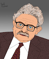 Cartoon: Elias Canetti (small) by Pascal Kirchmair tagged elias,canetti,cartoon,caricature,karikatur,ilustracion,illustration,pascal,kirchmair,dibujo,desenho,drawing,zeichnung,disegno,ilustracao,illustrazione,illustratie,dessin,de,presse,du,jour,art,of,the,day,tekening,teckning,cartum,vineta,comica,vignetta,caricatura,humor,humour,political,portrait,retrato,ritratto,portret,masse,und,macht,crowds,and,power,schriftsteller,author,literatur,nobelpreis,prix,premio,nobel,prize,in,literature,letteratura,litterature,literatura,autor,autore,auteur