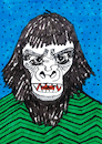 Cartoon: Gorilla (small) by Pascal Kirchmair tagged affe,singe,monkey,ape,primate,mask,muscleman,gorilla,mountain,berggorilla,beringei,western,lowland,gorille,gorila,illustration,ink,drawing,zeichnung,pascal,kirchmair,cartoon,caricature,karikatur,ilustracion,dibujo,desenho,ilustracao,illustrazione,illustratie,dessin,de,presse,tekening,teckning,cartum,vineta,comica,vignetta,caricatura,tusche,tuschezeichnung,portrait,retrato,porträt,ritratto,art,arte,kunst,artwork,encre,chine,tinta,china,inchiostro,nanquim,painting,pintura,peinture,dipinto,malerei,pittura