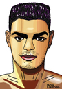 Cartoon: Hatem Ben Arfa (small) by Pascal Kirchmair tagged hatem,ben,arfa,caricature,portrait,karikatur,cartoon,dessin,fußball,foot,football,soccer,player,france