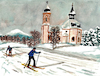 Cartoon: Langläufer in Seefeld (small) by Pascal Kirchmair tagged gouache,seefeld,in,tirol,seekirche,seekirchl,ink,tusche,winter,alpine,tiroler,bergdorf,winterlandschaft,tyrolean,landscape,paysage,hiver,tyrolien,watercolour,aquarell,paesaggio,tirolese,inverno,paisaje,tiroles,invierno,paisagem,mountain,mountains,gebirge,berge,gemälde,painting,peinture,pittura,pintura,dipinto,alpen,dibuix,illustration,drawing,zeichnung,pascal,kirchmair,ilustracion,dibujo,desenho,disegno,ilustracao,illustrazione,illustratie,dessin,du,jour,art,of,the,day,tekening,teckning,watercolor,aquarelle,acquerello,acquarella,acuarela,aguarela,aquarela,alps,alpes,alpi,bild,cuadro,quadro,picture,artwork,arte,kunst,malerei,alpin,alpenlandschaft,landschaft,montanhosa,alpino,paese,villaggio,di,montagna,aldea,pueblo,austria,austriaco,autriche,österreich,merry,christmas,card,joyeux,noel,frohe,weihnachten,weihnachtskarte,carte,de,buon,natale,feliz,navidad,bom,natal,boas,festas,cartao,tarjeta,voeux,xmas,happy,new,year