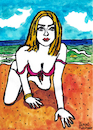 Cartoon: Mia Malkova am Strand (small) by Pascal Kirchmair tagged mia,malkova,bikini,badenixe,strandnixe,urlaub,vacation,sea,meer,mer,mare,the,girl,in,swimming,la,ragazza,mädchen,schwimmen,fille,chica,de,rapariga,burlesque,show,strip,striptease,ink,drawing,tusche,zeichnung,lingerie,art,arte,kunst,caricatura,cartoon,caricature,karikatur,illustration,dessin,pascal,kirchmair,portrait,retrato,ritratto,dibujo,desenho,powerfrau,sexy,sensual,sabrosa,ilustracion,ilustracao,dangerous,woman,gefährlich,porträt,sensuelle,erotik,erotic,erotismo,eroticism,erotisme,erotica,femme,frau