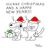 Cartoon: Weihnachtskarte - Christmas Card (small) by Pascal Kirchmair tagged merry,christmas,card,joyeux,noel,frohe,weihnachten,cartoon,illustration,desenho,dibujo,caricature,karikatur,caricatura,ilustracion,ilustracao,art,arte,kunst,weihnachtskarte,carte,de,cartoons,comics,comic,lustig,funny,ein,karte,pascal,kirchmair,ink,tusche,tuschezeichnung,drawing,zeichnung,disegno,illustrazione,illustratie,dessin,presse,du,jour,of,the,day,tekening,teckning,cartum,vineta,comica,vignetta,buon,natale,feliz,navidad,bom,natal,boas,festas,cartao,tarjeta,voeux,xmas