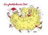 Cartoon: Ein frohlockendes Fest! (small) by BiSch tagged christmas angel santa claus hair weihnachtsmann weihnachten locken blond