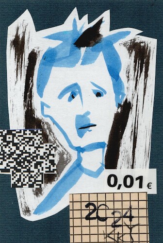 Cartoon: An ordinary citizen (medium) by Kestutis tagged citizen,art,kunst,dada,postcard,kestutis,lithuania