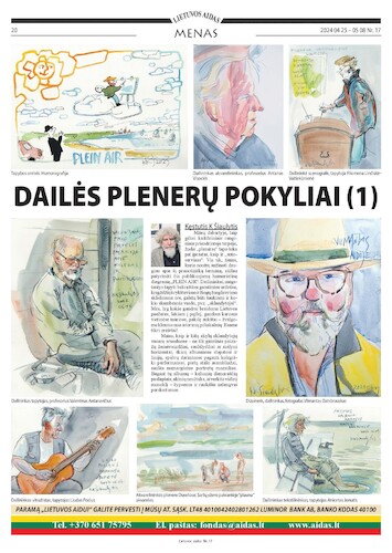Cartoon: Art plein air. Painters (medium) by Kestutis tagged art,pleinair,painter,kunst,newspaper,kestutis,lithuania