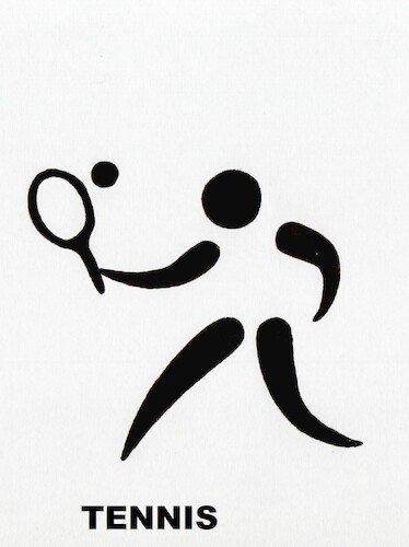 Cartoon: Interpretation of signs. Tennis (medium) by Kestutis tagged interpretation,kestutis,lithuania,paris,2024,sports,olympic,games,signs,tennis