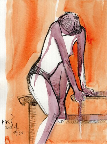 Cartoon: Artists plus models 4 (medium) by Kestutis tagged artist,model,kestutis,lithuania,sketch,art,kunst