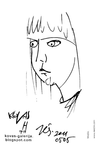 Cartoon: Observed Faces. Sketch (medium) by Kestutis tagged portraits,art,lithuania,siaulytis,kestutis,sketch,skizze,faces