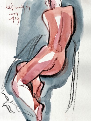 Cartoon: Sketch art. Artist and model 7 (medium) by Kestutis tagged sketch,art,kunst,artist,model,kestutis,lithuania