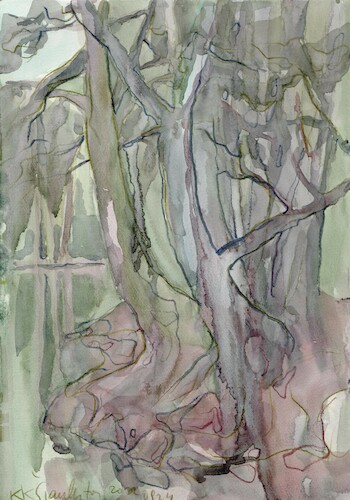 Cartoon: Watercolor plein air 4 (medium) by Kestutis tagged watercolor,pleinair,art,kunst,kestutis,lithuania